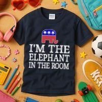 I'm The Elephant In The Room Republican Conservative Kids T-Shirt thumb 3
