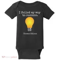 Inventor's , Thomas Edison , Graduate's Baby Bodysuit thumb 0