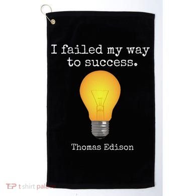 Inventor's , Thomas Edison , Graduate's Golf Towel
