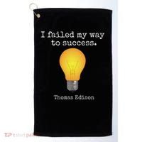 Inventor's , Thomas Edison , Graduate's Golf Towel thumb 0