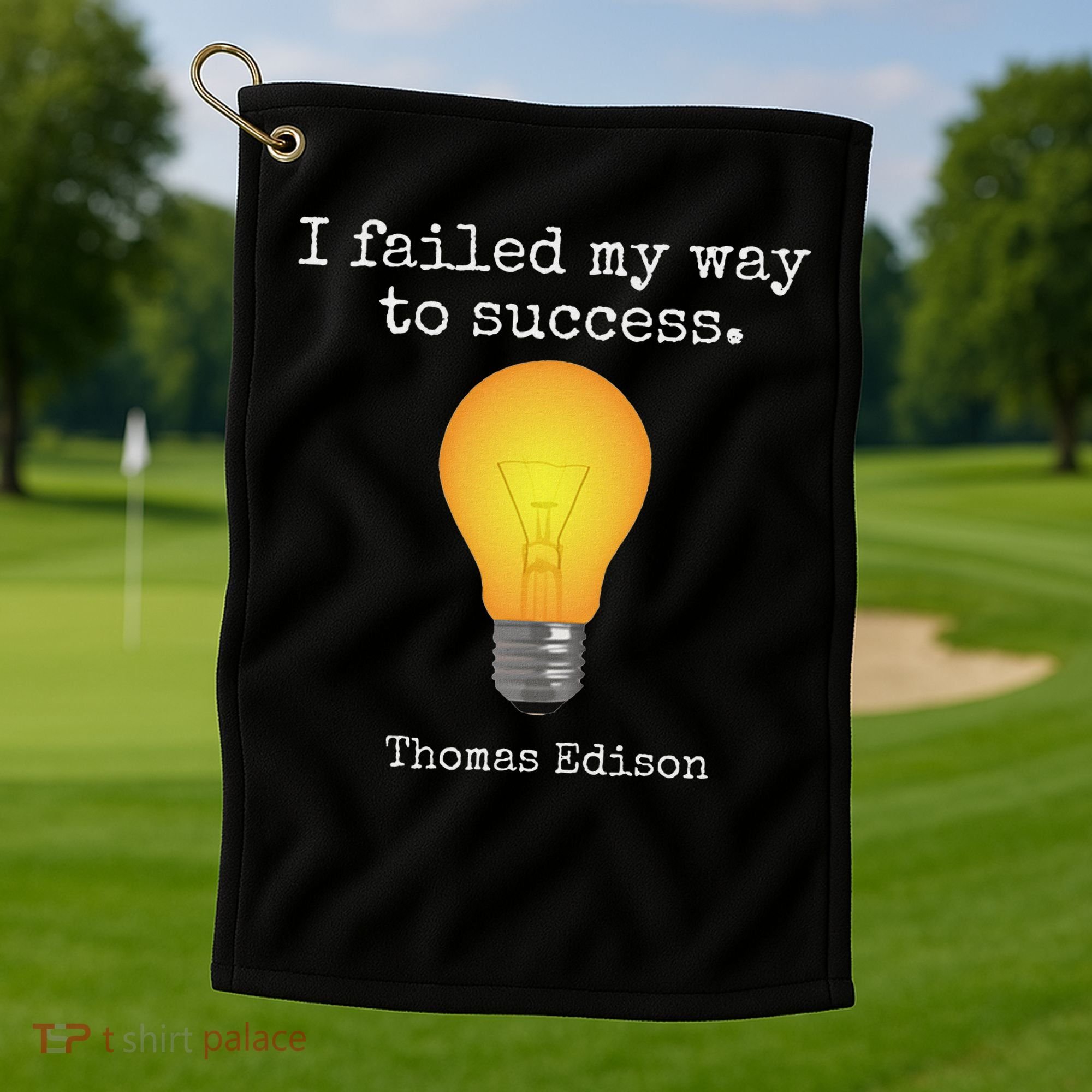 Inventor's , Thomas Edison , Graduate's Golf Towel