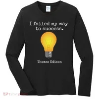 Inventor's , Thomas Edison , Graduate's Women's Long Sleeve Shirt thumb 0
