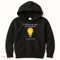 Inventor's , Thomas Edison , Graduate's Kids Hoodie thumb 0