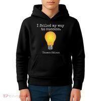 Inventor's , Thomas Edison , Graduate's Kids Hoodie thumb 4