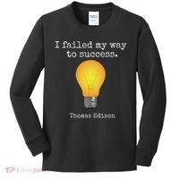Inventor's , Thomas Edison , Graduate's Kids Long Sleeve Shirt thumb 0