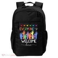 Idaho Teacher Everyone Is Welcome Here Fist Hand Support Backpack thumb 0