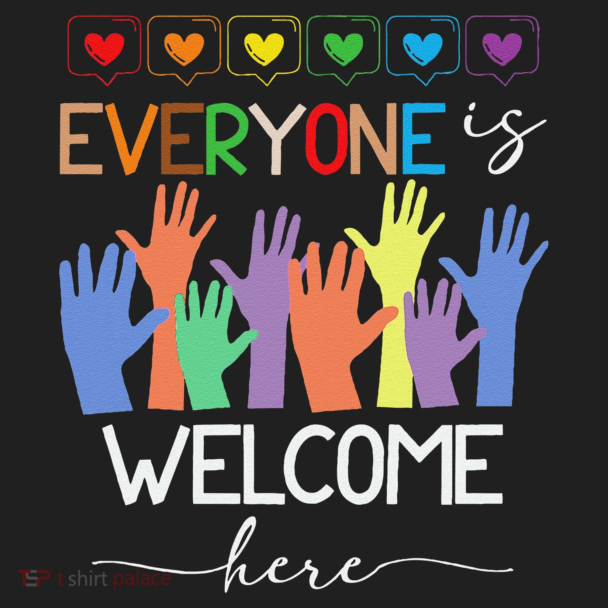 Idaho Teacher Everyone Is Welcome Here Fist Hand Support Tumbler