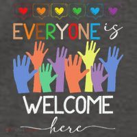 Idaho Teacher Everyone Is Welcome Here Fist Hand Support Vector Backpack thumb 2