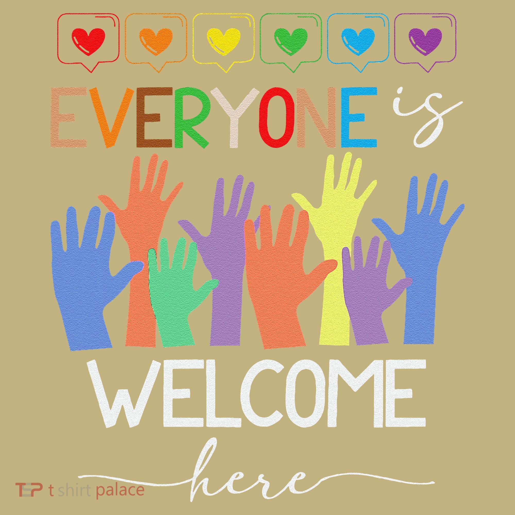 Idaho Teacher Everyone Is Welcome Here Fist Hand Support Mousepad