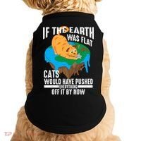 If The Earth Was Flat Cool Planet Cats Funny Gift Doggie Tank thumb 0