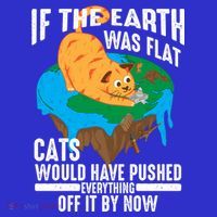 If The Earth Was Flat Cool Planet Cats Funny Gift Mousepad thumb 1