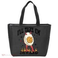 ILl Take Em Deviled Funny Thanksgiving Deviled Eggs Tote Bag thumb 0