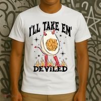 ILl Take Em Deviled Funny Thanksgiving Deviled Eggs T-Shirt thumb 3