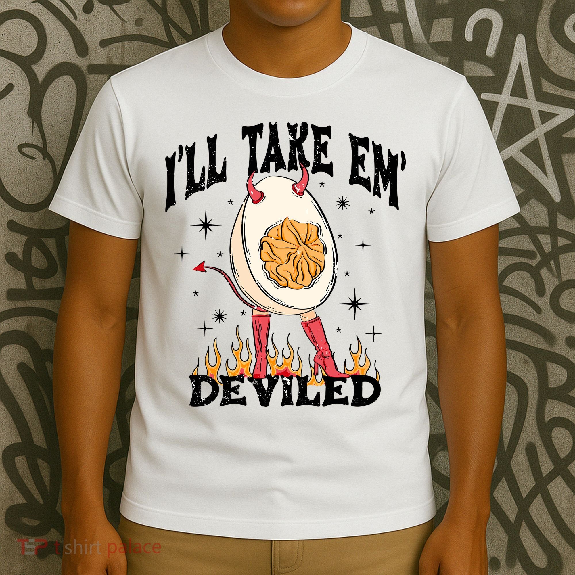 ILl Take Em Deviled Funny Thanksgiving Deviled Eggs T-Shirt