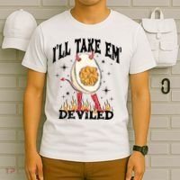 ILl Take Em Deviled Funny Thanksgiving Deviled Eggs T-Shirt thumb 6