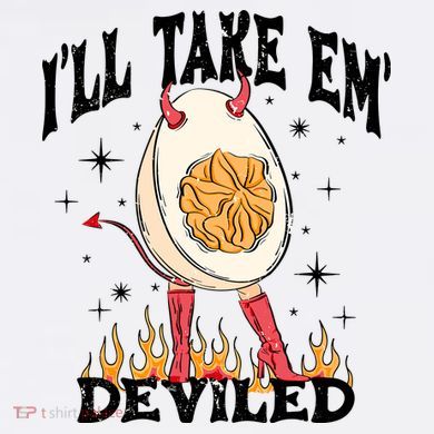ILl Take Em Deviled Funny Thanksgiving Deviled Eggs Sustainable Bucket Hat
