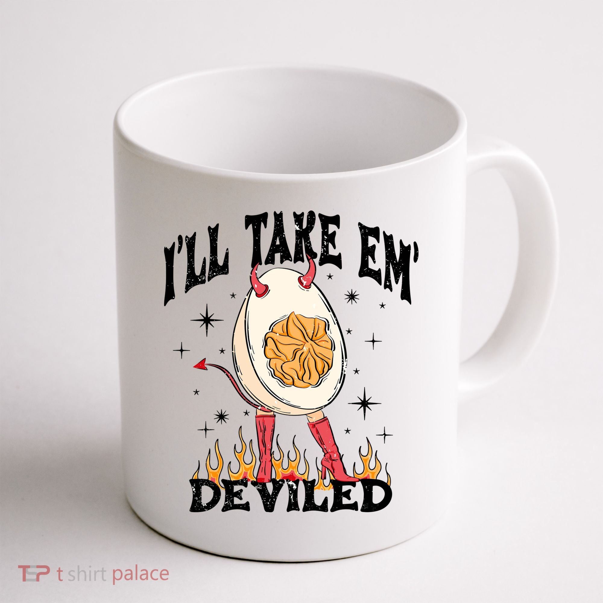 ILl Take Em Deviled Funny Thanksgiving Deviled Eggs Coffee Mug