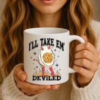 ILl Take Em Deviled Funny Thanksgiving Deviled Eggs Coffee Mug thumb 3