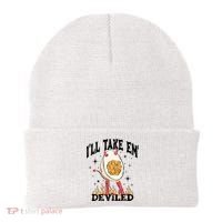 ILl Take Em Deviled Funny Thanksgiving Deviled Eggs Beanie thumb 0