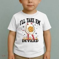 ILl Take Em Deviled Funny Thanksgiving Deviled Eggs Toddler T-Shirt thumb 2