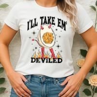 ILl Take Em Deviled Funny Thanksgiving Deviled Eggs Women's T-Shirt thumb 2