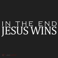In The End Jesus Wins Christianity Golf Towel thumb 3