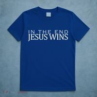 In The End Jesus Wins Christianity T-Shirt thumb 5