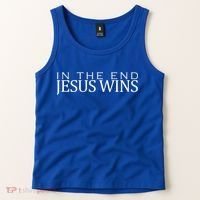 In The End Jesus Wins Christianity Tank Top thumb 2