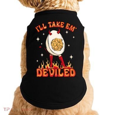 ILl Take Em Deviled Egg Funny Thanksgiving Doggie Tank