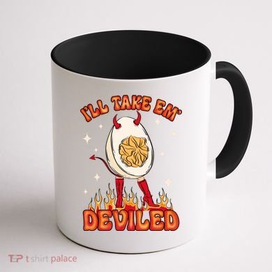 ILl Take Em Deviled Egg Funny Thanksgiving Coffee Mug back
