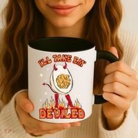ILl Take Em Deviled Egg Funny Thanksgiving Coffee Mug thumb 3