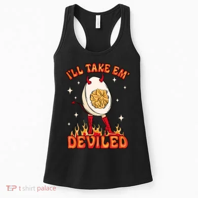 ILl Take Em Deviled Egg Funny Thanksgiving Women's Tank Top