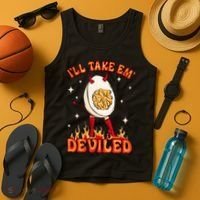 ILl Take Em Deviled Egg Funny Thanksgiving Tank Top thumb 4