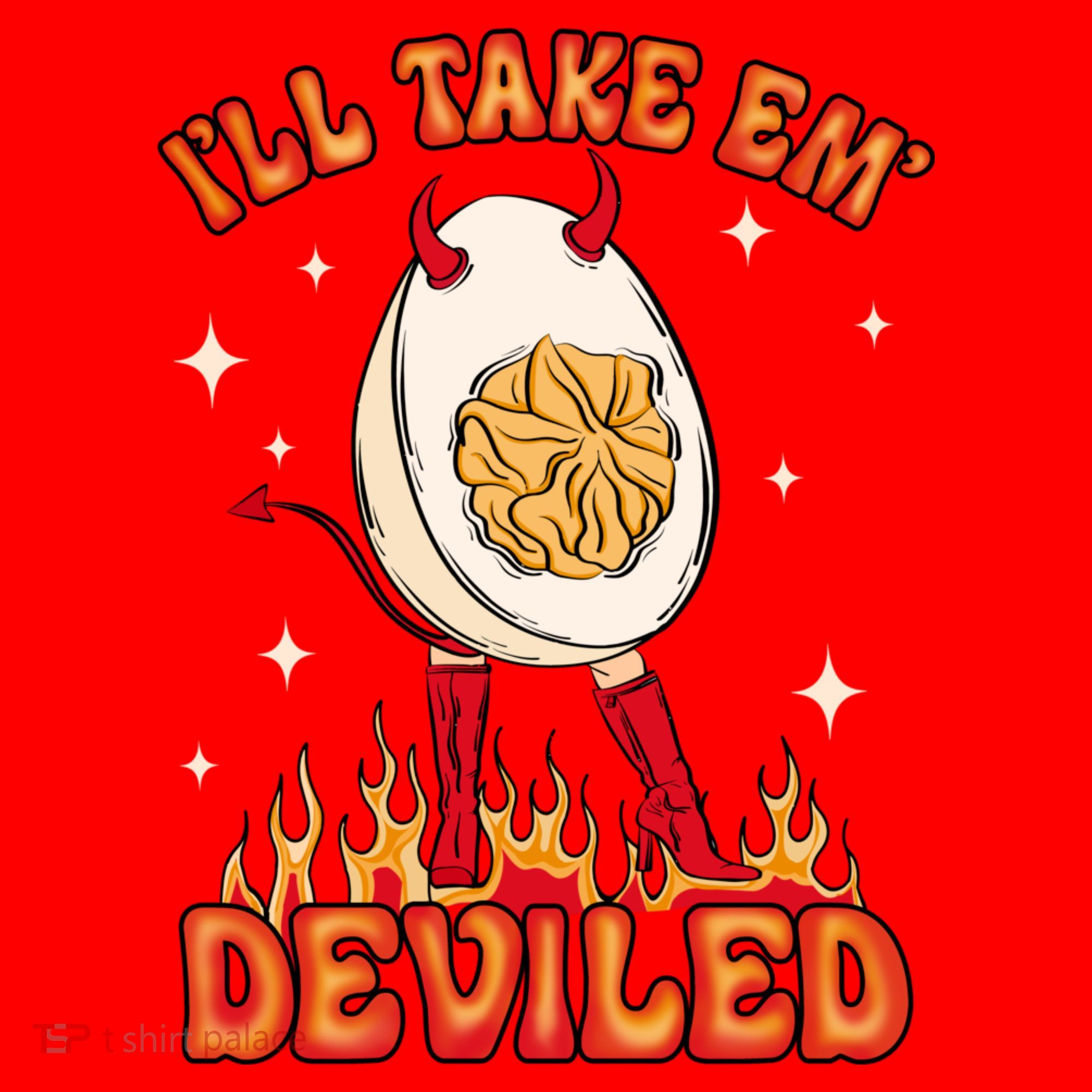 ILl Take Em Deviled Egg Funny Thanksgiving Santa Hat