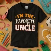 I'm The Favorite Uncle Kids T-Shirt thumb 3