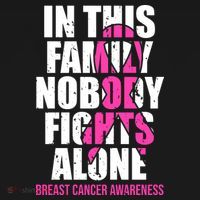 In This Family No One Fights Alone Breast Cancer Pink Ribbon T-Shirt thumb 7