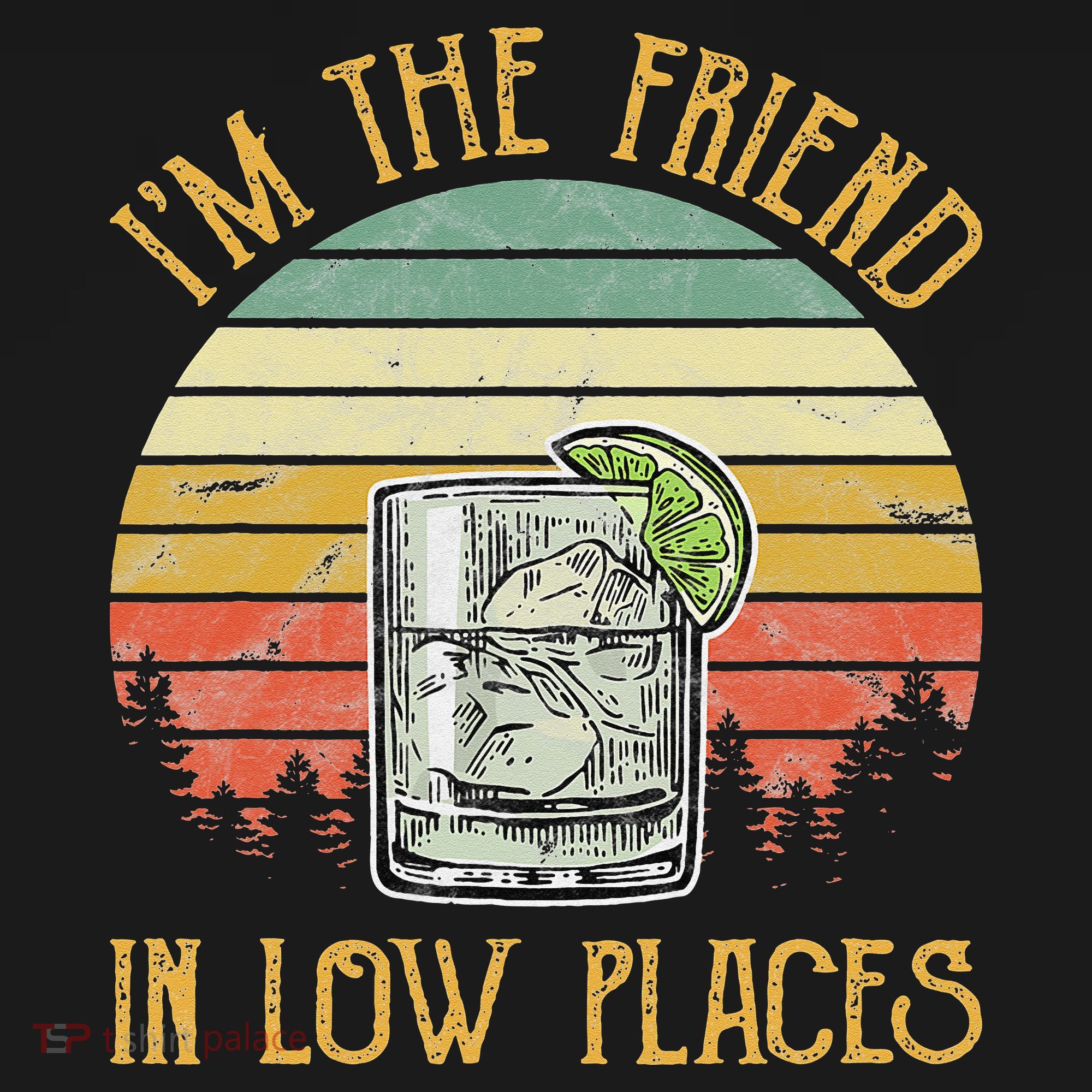 I'm The Friend In Low Places Country Music T-Shirt