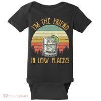 I'm The Friend In Low Places Country Music Baby Bodysuit thumb 0