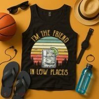 I'm The Friend In Low Places Country Music Tank Top thumb 4