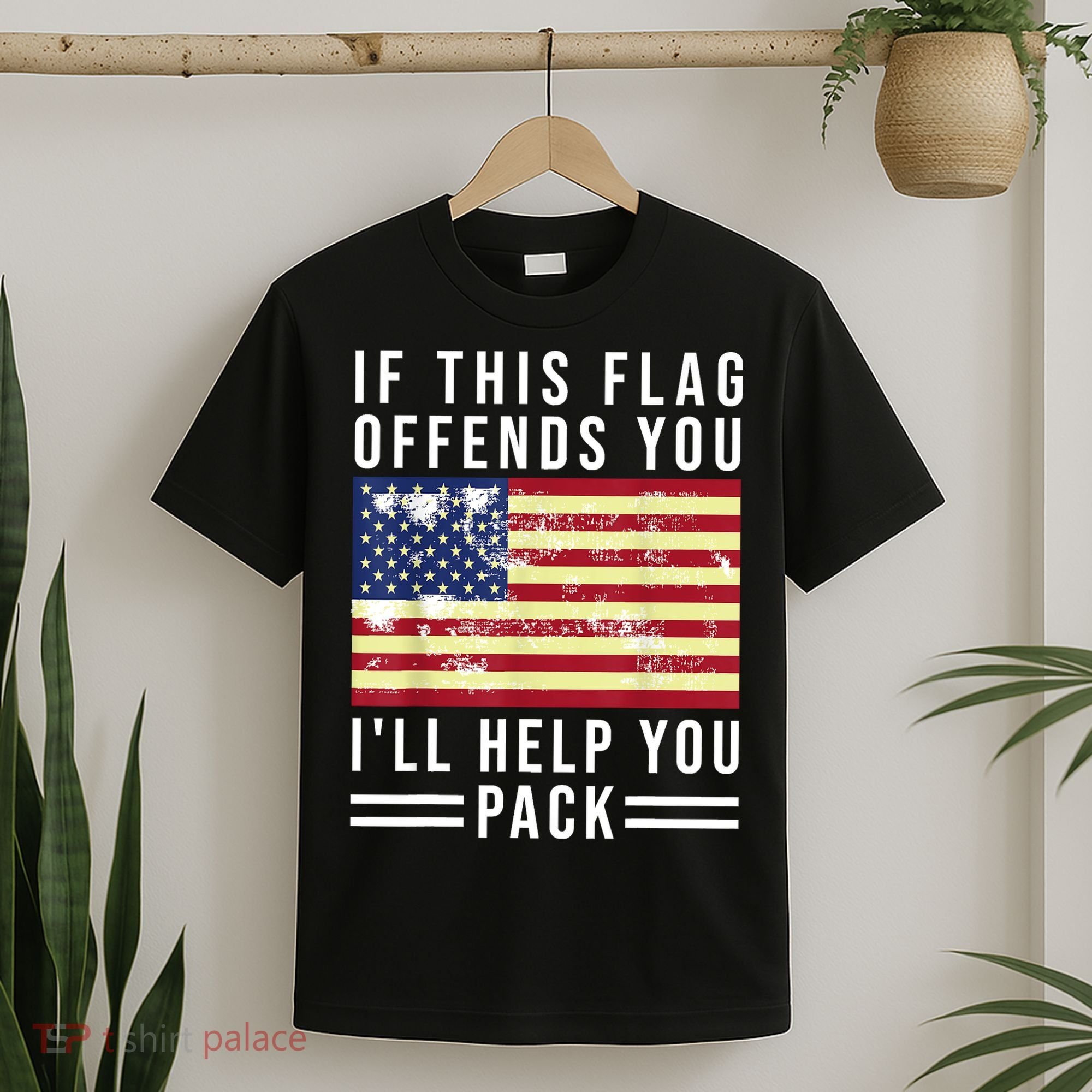 If This Flag Offends You Ill Help You Pack T-Shirt