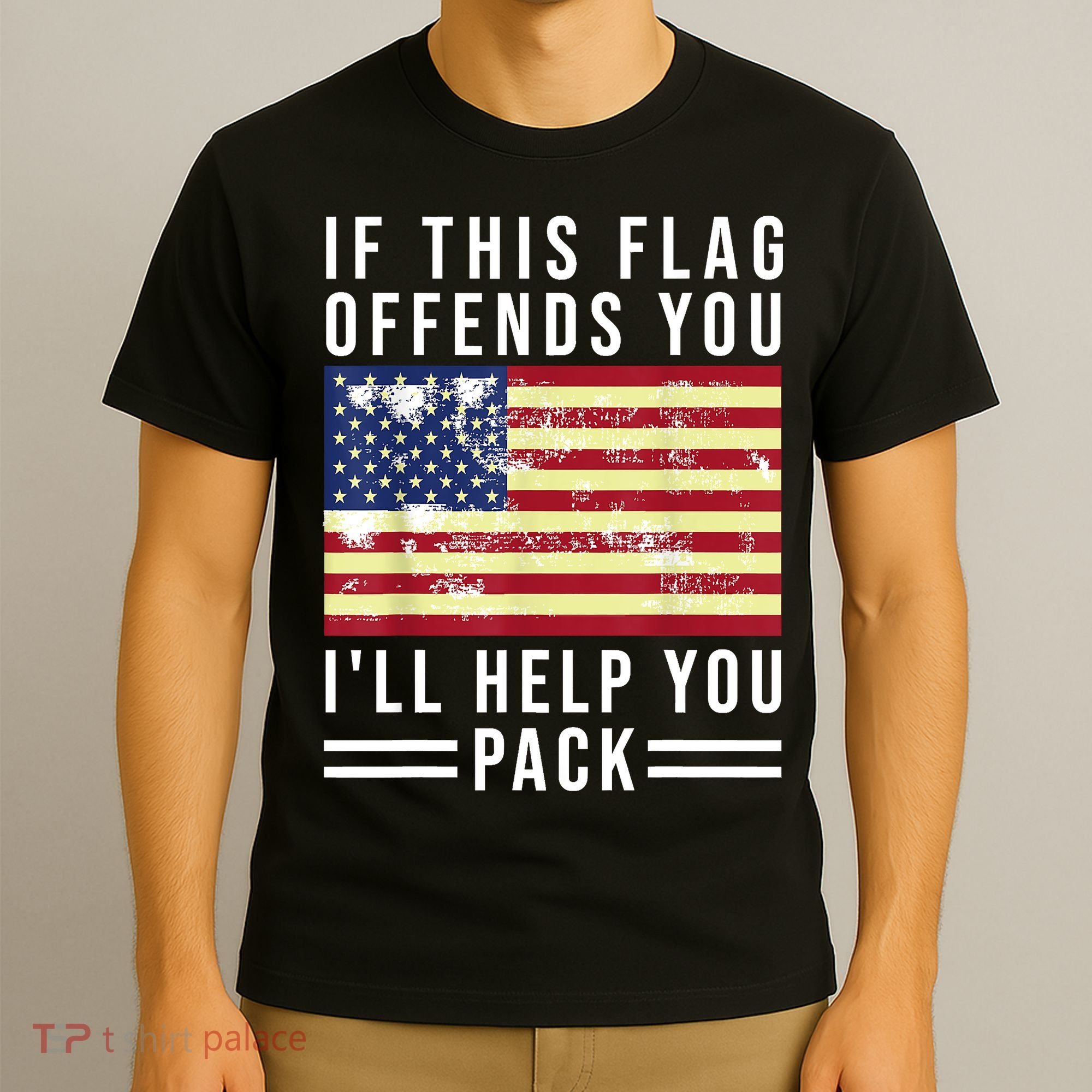 If This Flag Offends You Ill Help You Pack T-Shirt