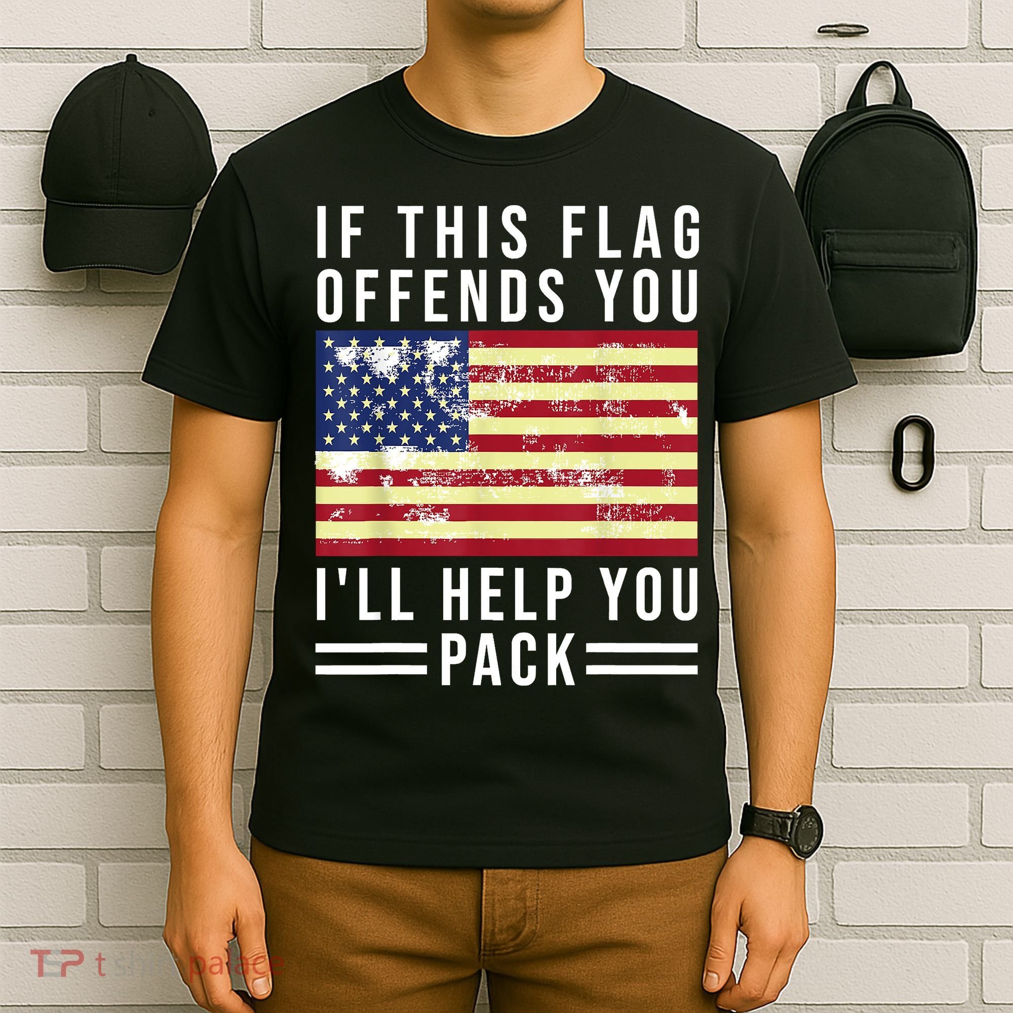 If This Flag Offends You Ill Help You Pack T-Shirt