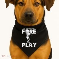 It's Time for Some Foreplay Funny Golf Sexual Innuendo USA-Made Doggie Bandana thumb 1