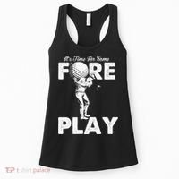It's Time for Some Foreplay Funny Golf Sexual Innuendo Women's Tank Top thumb 0