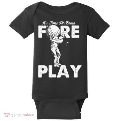 It's Time for Some Foreplay Funny Golf Sexual Innuendo Baby Bodysuit