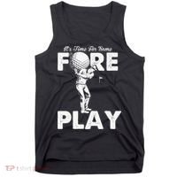 It's Time for Some Foreplay Funny Golf Sexual Innuendo Tank Top thumb 0