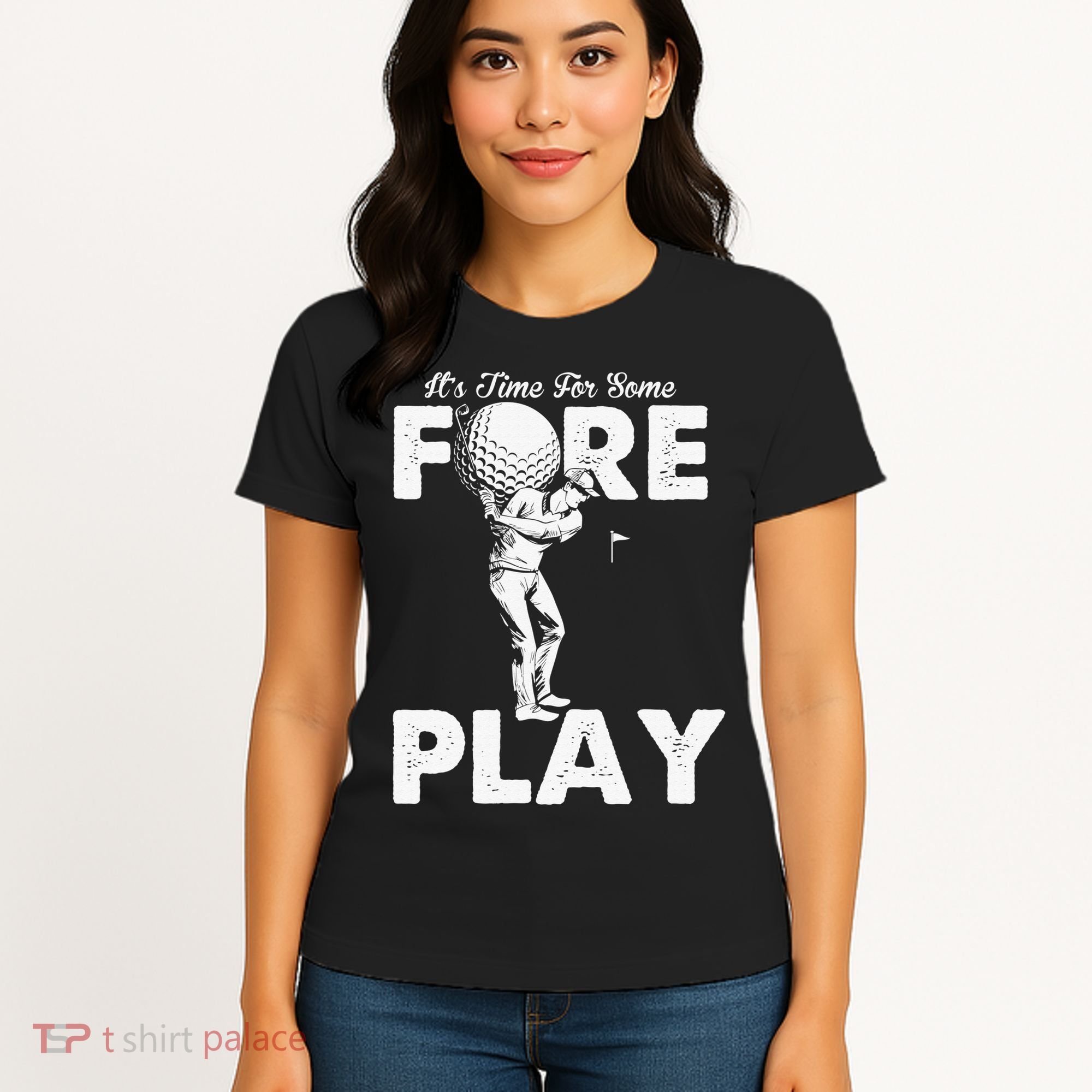 It's Time for Some Foreplay Funny Golf Sexual Innuendo Women's T-Shirt