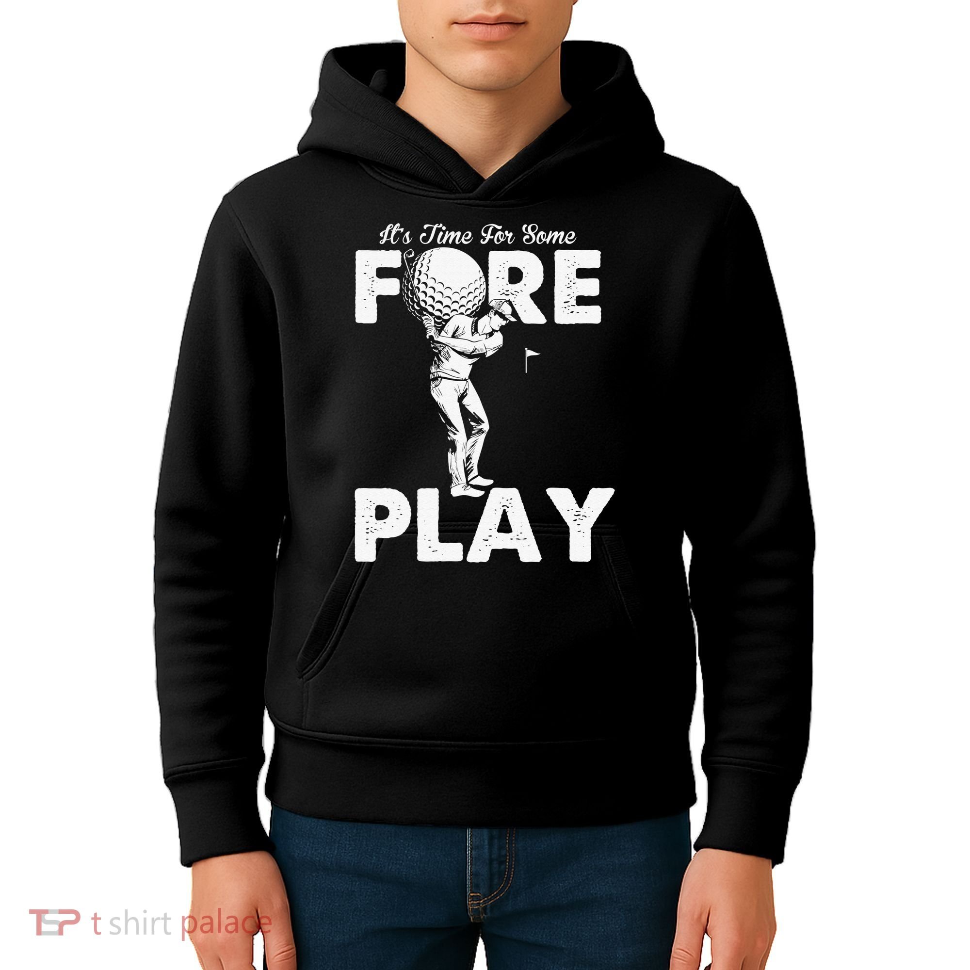 It's Time for Some Foreplay Funny Golf Sexual Innuendo Kids Hoodie