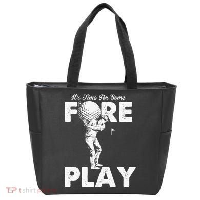 It's Time for Some Foreplay Funny Golf Sexual Innuendo Tote Bag