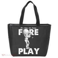 It's Time for Some Foreplay Funny Golf Sexual Innuendo Tote Bag thumb 0